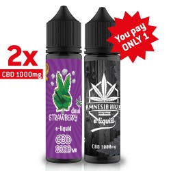 2x Promo cannabis CBD 1000